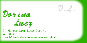 dorina lucz business card